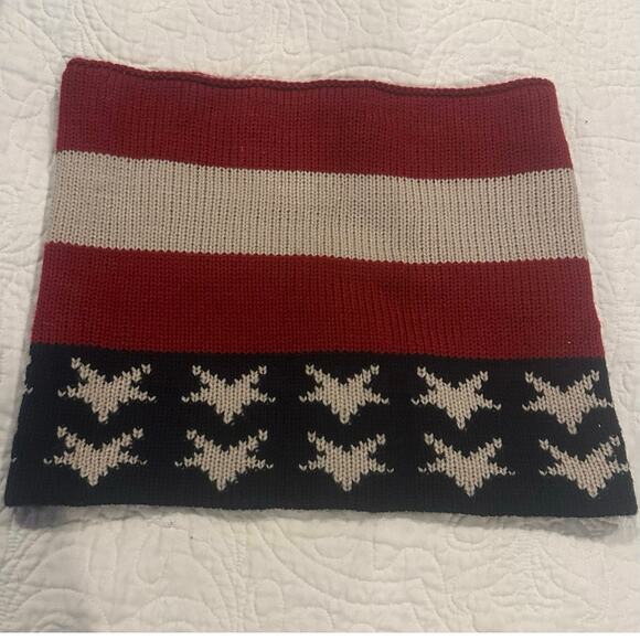 Patriotic Flag Design Knit Infinity Scarf by Code ❤️ - Picture 2 of 4
